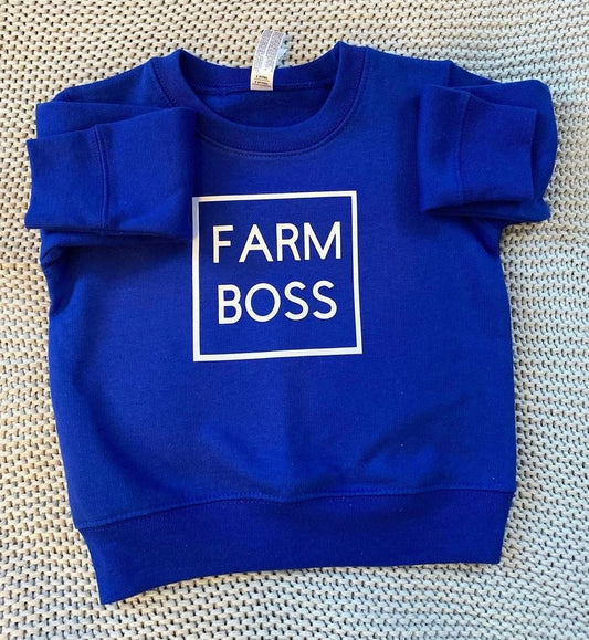 “Farm Boss” Kids Crewneck