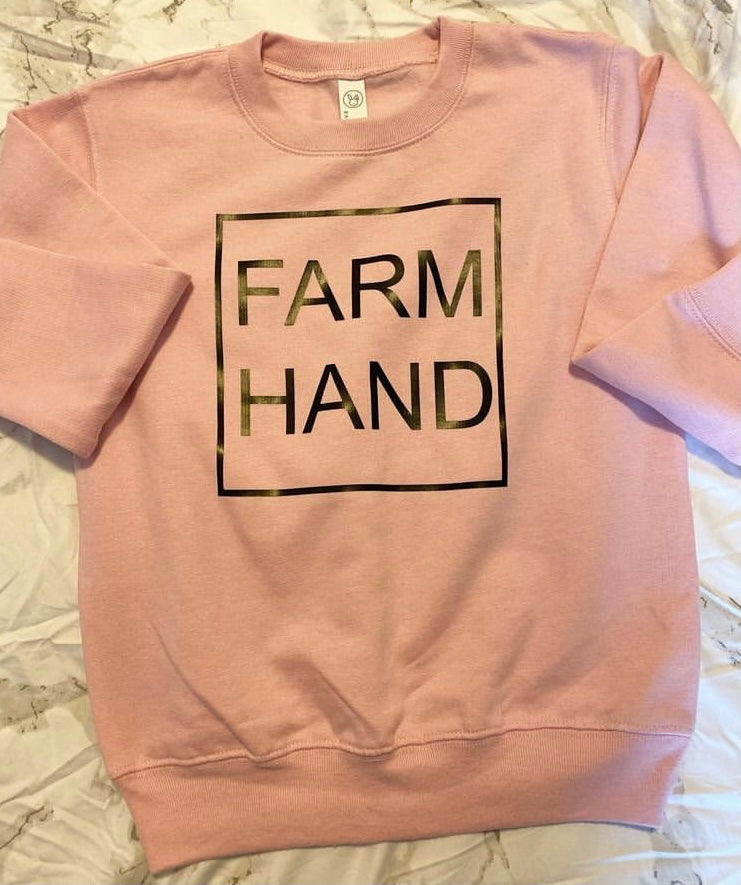 “Farm Hand” Kids Crewneck